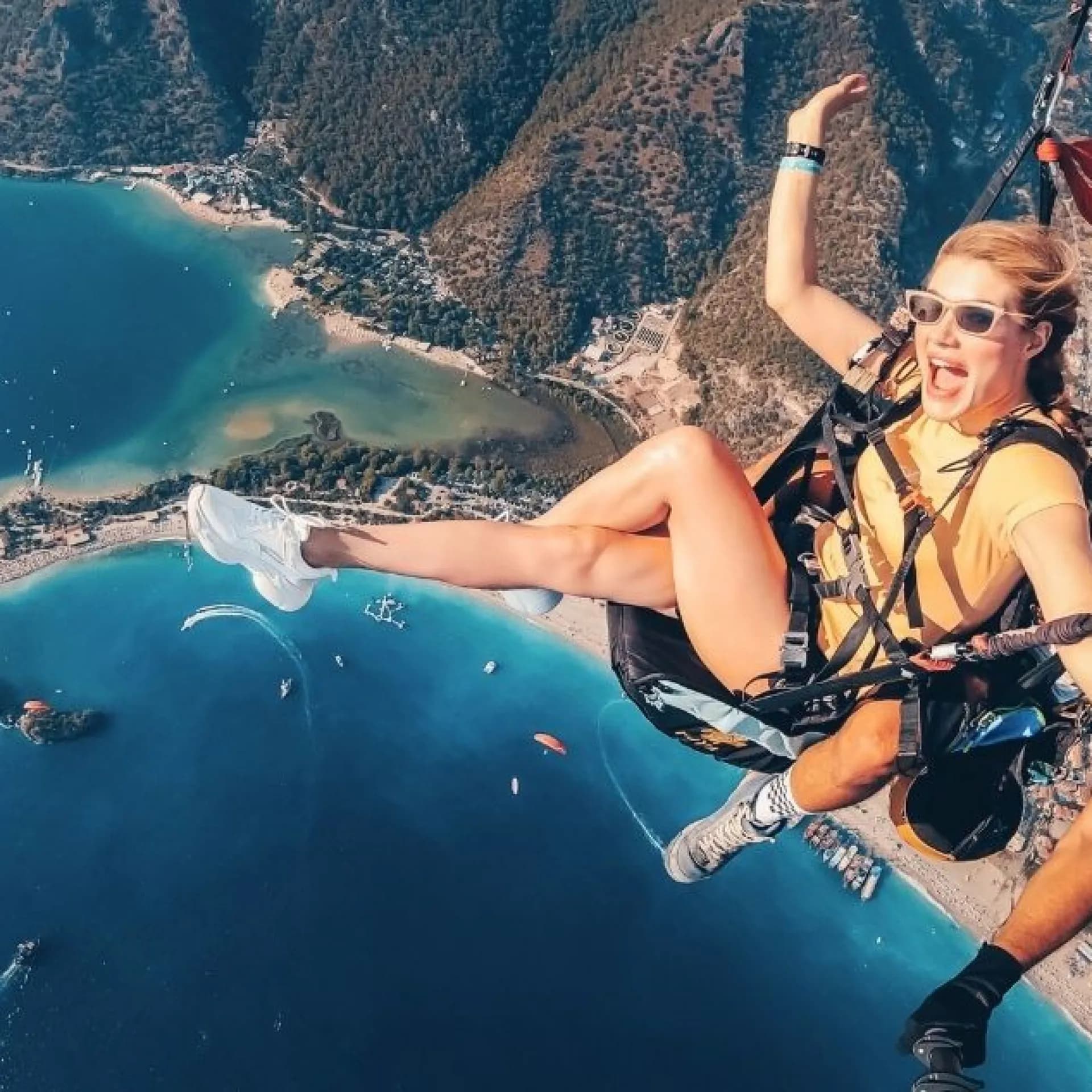 Ölüdeniz Babadağ yamaç paraşütü tandem uçuş 2